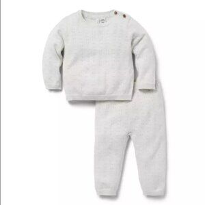 Janie and Jack Baby Pointelle Matching Set